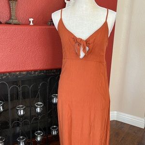 Rust sphagetti strap Dress